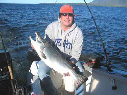 18 lb northern coho salmon